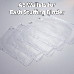 A6 zipper envelopes/wallets for cash stuffing