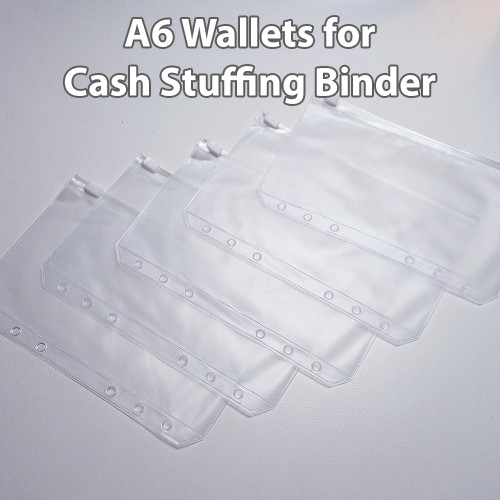 A6 zipper envelopes/wallets for cash stuffing