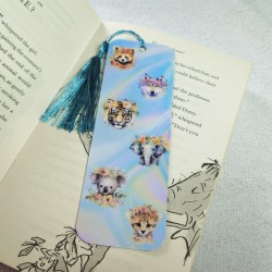 Animal Flower Crown Bookmark | Double Sided