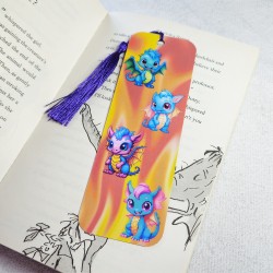 Dragon's Collection 4 Dragons Bookmark | Double Sided