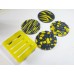 Bee Theme Resin Coaster Set of 4