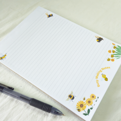 Busy Bee Theme A5 50 Page Notepad/Memo - Tear Off Style