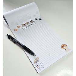 Dog Theme A5 30 Page Notepad/Memo - Tear Off Style