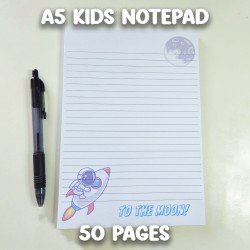 To the Moon Kids A5 50 Page Notepad/Memo - Tear Off Style