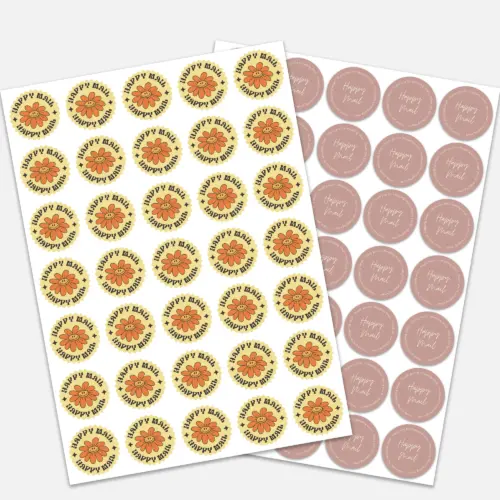 Happy Mail Stickers (A4 Sheets)