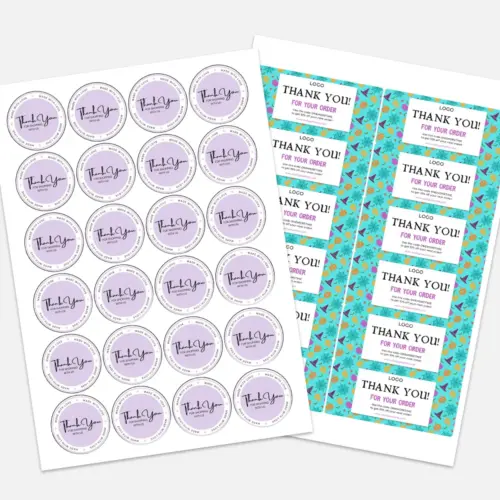 Thank You Stickers (A4 Sheets)